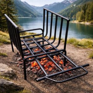 Argentine Iron Grill asado brasero parrilla. Premium Brasero. Brazier (Iron). Movable Brazier