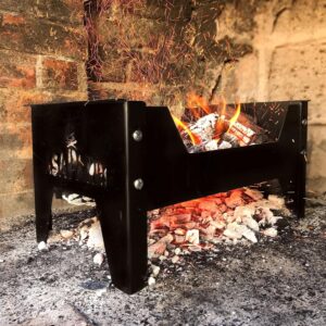Argentine Iron Grill asado brasero parrilla. Premium Brasero. Removable Brazier. (Brazier + Pit Tools)