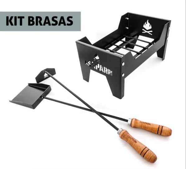 Argentine Iron Grill asado brasero parrilla. Premium Brasero. Removable Brazier. (Brazier + Pit Tools) - Image 2