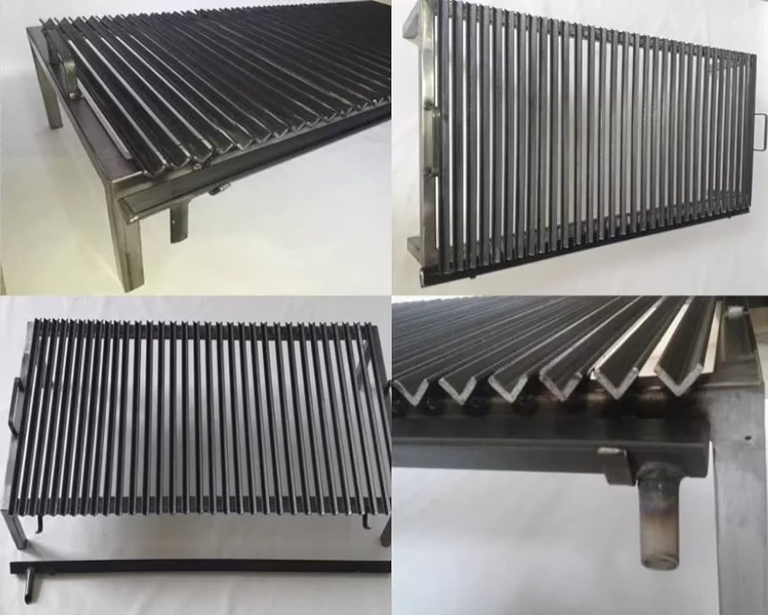 Premium Argentine Grill - V Angle Iron Grill with Handles and Drain Pan, Iron grill, Heavy Duty, BBQ Grill + Brazier + fire tools. - Image 3