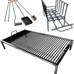 Luxury Argentine Grill + Brazier - Iron Argentina Grill - BBQ Parrilla Asado