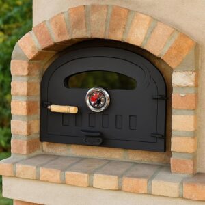 Wood Fired Oven Door, Black, Steel Sheet - Sor Pampa Grill cod 23
