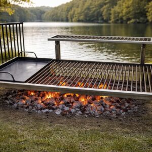 Luxury Argentine Grill with removable iron modules - Iron Argentina Grill - BBQ Parrilla Asado. Sor Pampa Grill - Cod 16