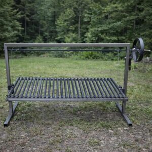 Santa Maria Argentine Style Iron Grill - Angle V - Iron Grill - Size (40" x 20") 100 x 50cm ( only grill )